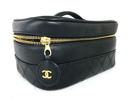 case chanel|Chanel cosmetic case.